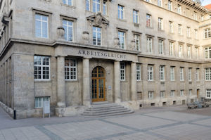 Foto der Gebäudeansicht des Arbeitsgerichts Stuttgart