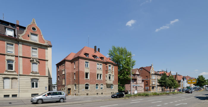 Foto der Gebäudeansicht der Kammern Ludwigsburg des Arbeitsgerichts Stuttgart und interner Link zur örtlichen Leitung